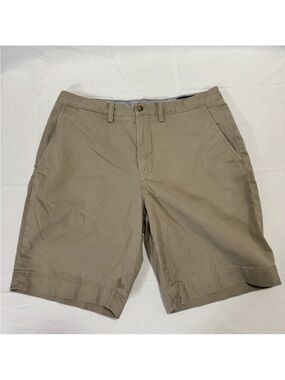 Polo Ralph Lauren Shorts Mens 33 Beige Classic Fit 9” Inseam Khaki Chino Cotton